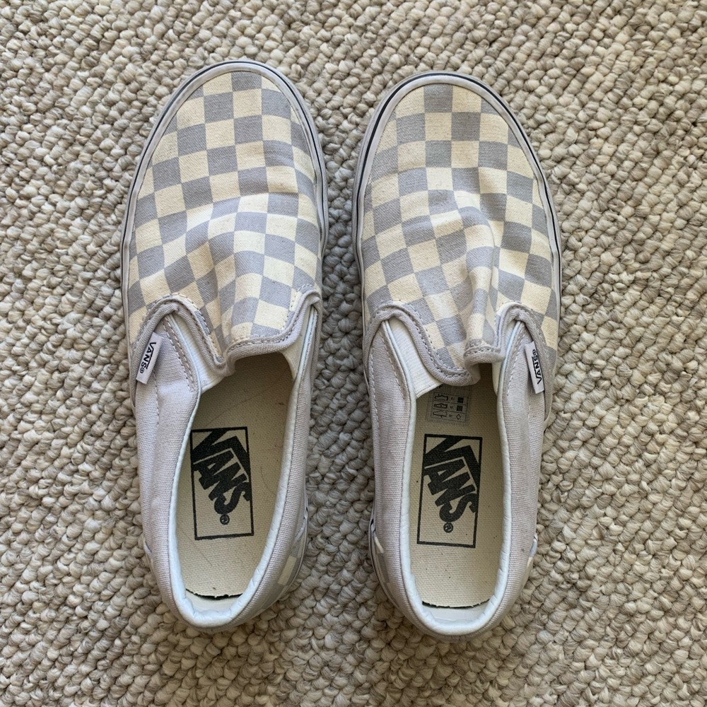 Blue Checkered Vans